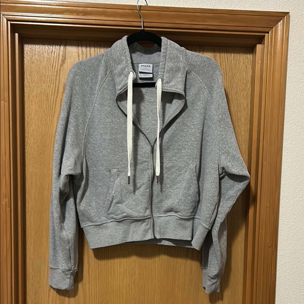 Prana Gray Sweatshirt Hoodie Casual